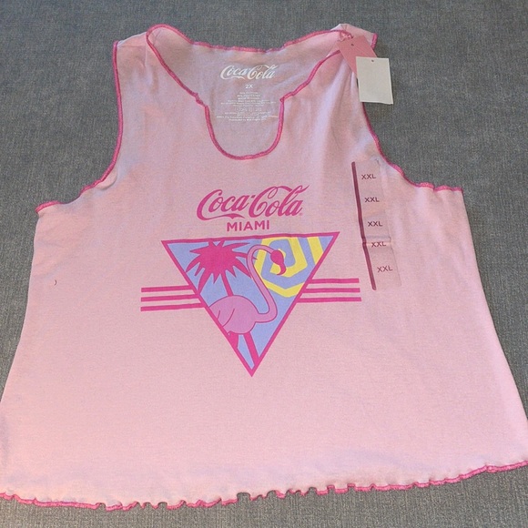 Coca Cola Miami Women’s Pink Tank Top - Picture 2 of 5